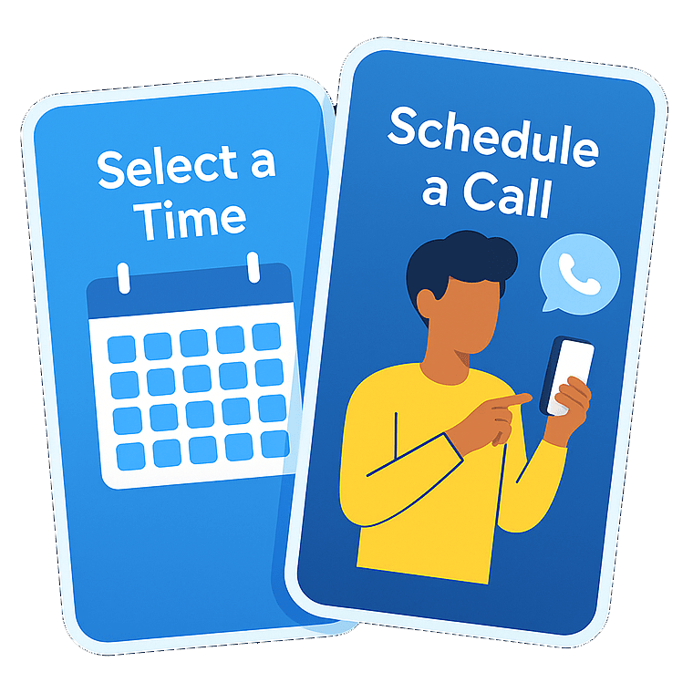 Illustration of a developer planning app screens